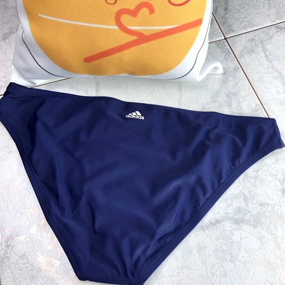 adidas Solid Hipster Bikini Bottoms Blue XL NWT - Picture 5 of 8